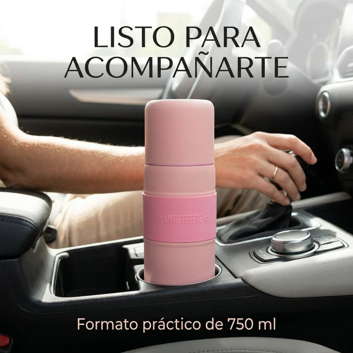 Mate Listo 750 Ml Liso Acero Inoxidable Con Bombilla