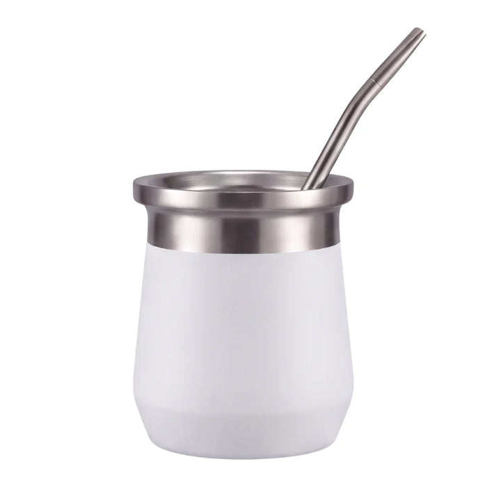 Mate Termico Acero Inoxidable 280 Ml Con Bombilla