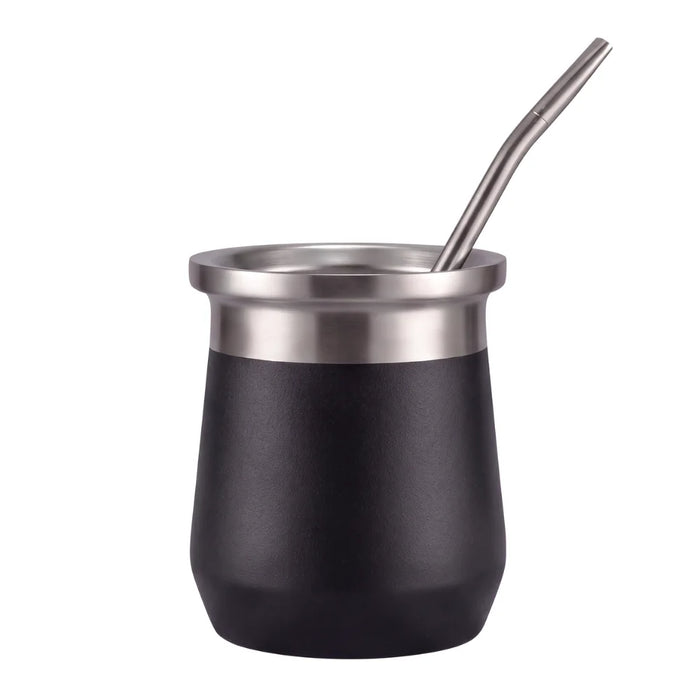 Mate Termico Acero Inoxidable 280 Ml Con Bombilla