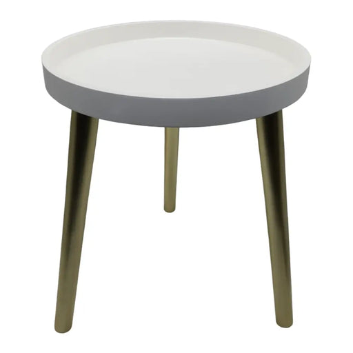 Mesa De Centro Redonda Lateral Salon Mesa De Centro Blanca - Fliperex