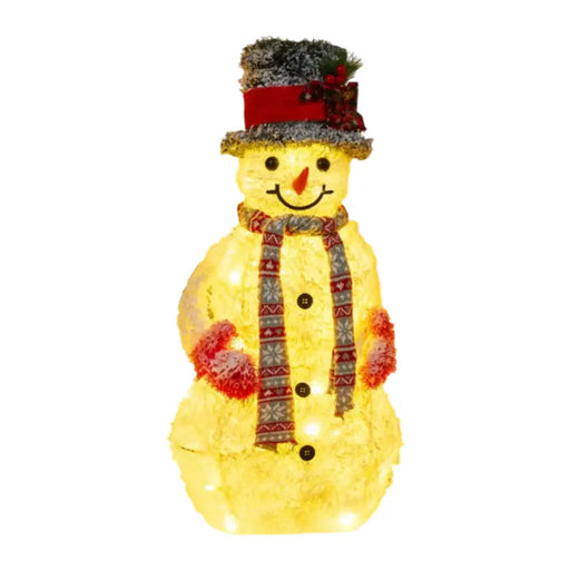 Muñeco De Nieve Navideño De Navidad 70 CM Luz Led Calida - Fliperex