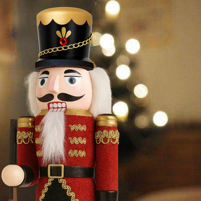 Muñeco Cascanueces Madera 30 Cm Adorno Navideño Decorativo