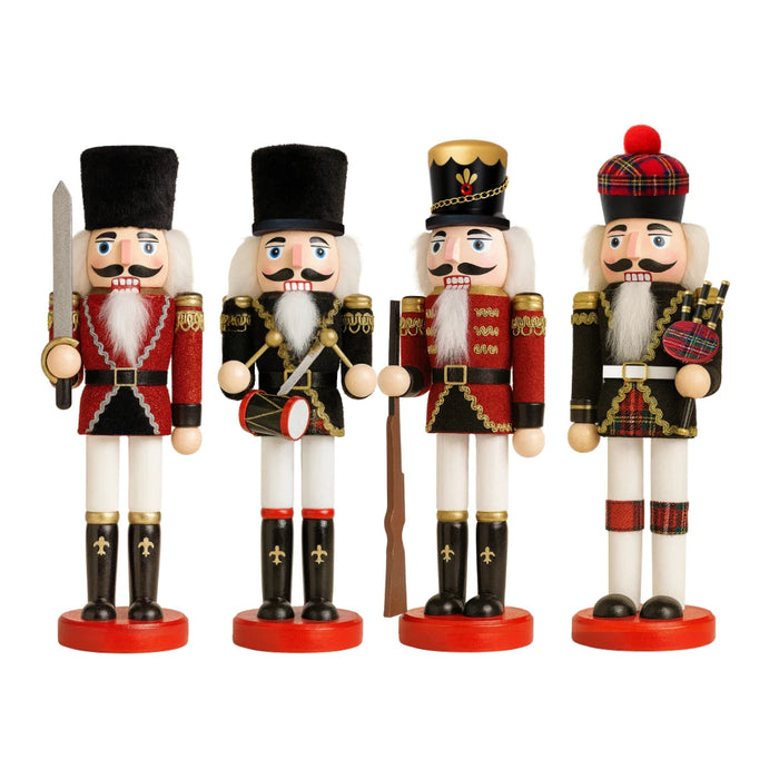 Muñeco Cascanueces Madera 30 Cm Adorno Navideño Decorativo