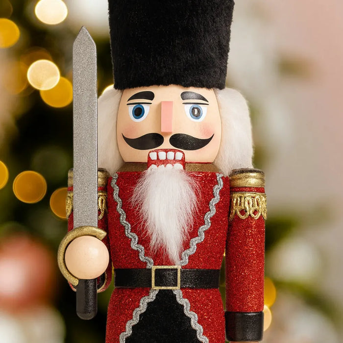 Muñeco Cascanueces Madera 30 Cm Adorno Navideño Decorativo