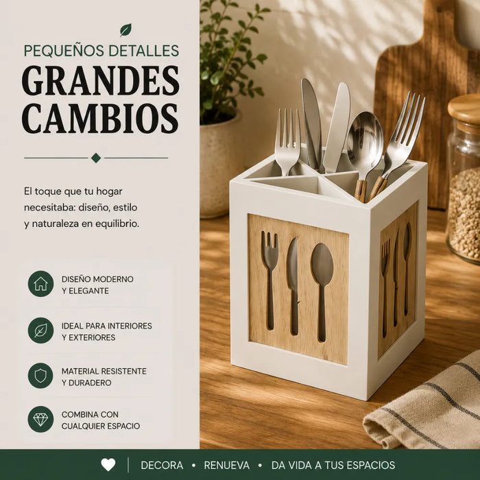 Organizador De Servicios Cubiertos De Cocina Porta Servicios