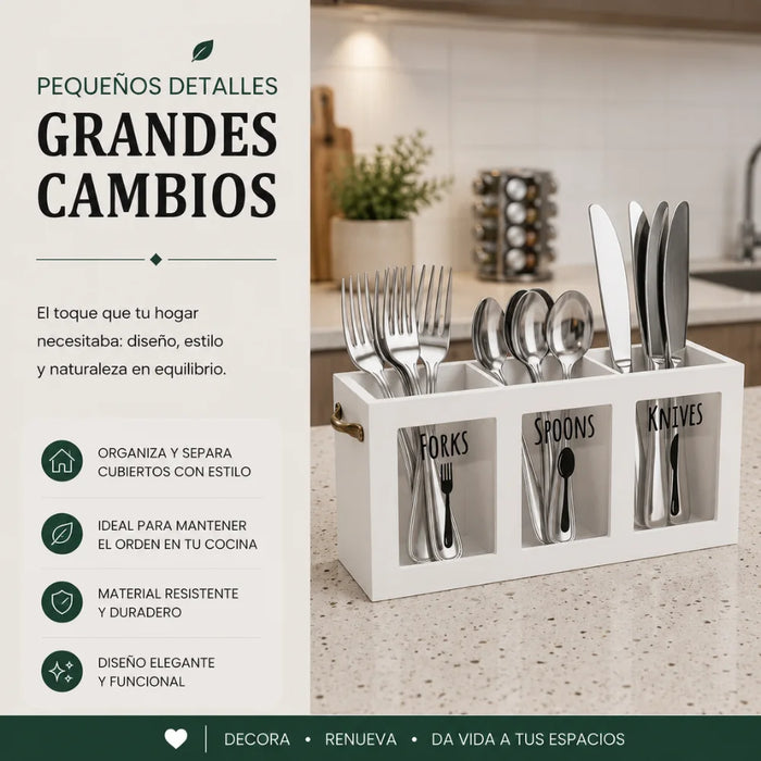 Organizador De Servicios Porta Servicios Cubiertos De Cocina