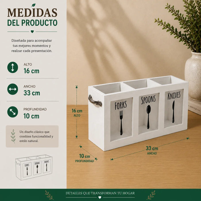 Organizador De Servicios Porta Servicios Cubiertos De Cocina