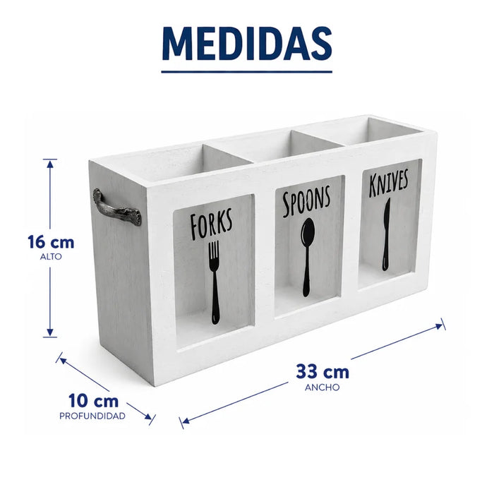 Organizador De Servicios Porta Servicios Cubiertos De Cocina