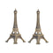 Pack 2 Adorno Torre Eiffel Paris Francia Metalica Decorativa