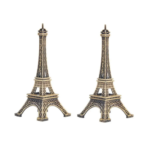 Pack 2 Adorno Torre Eiffel Paris Francia Metalica Decorativa - Fliperex