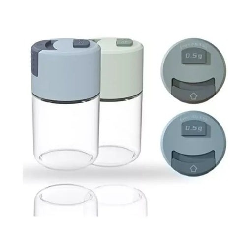 Pack 2 Frasco Dispensador De Especias De Vidrio Con Medidor - Fliperex