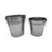Pack 2 Hieleras Metalicas Vintage Con Asas Hielo Tragos - Fliperex