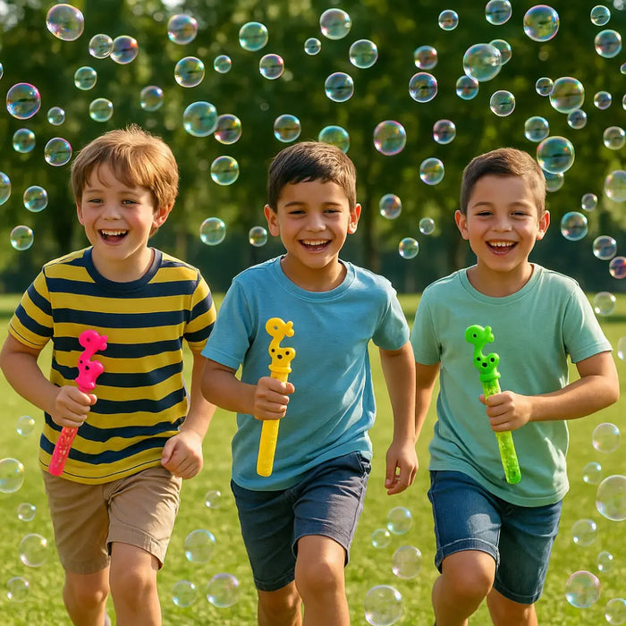 Pack 12 Lanza Burbujas Juguete Infantil Para Niño Cumpleaños