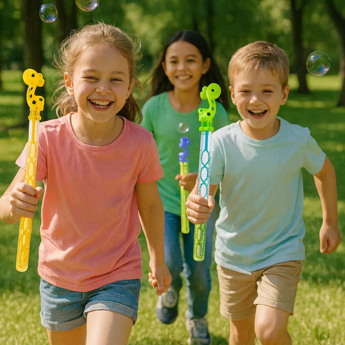 Pack 6 Lanza Burbujas Juguete Infantil Para Niño Cumpleaños