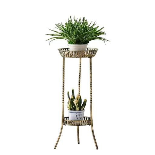 Pedestal Para Maceteros Maceta De 2 Niveles Negro Bronce - Fliperex