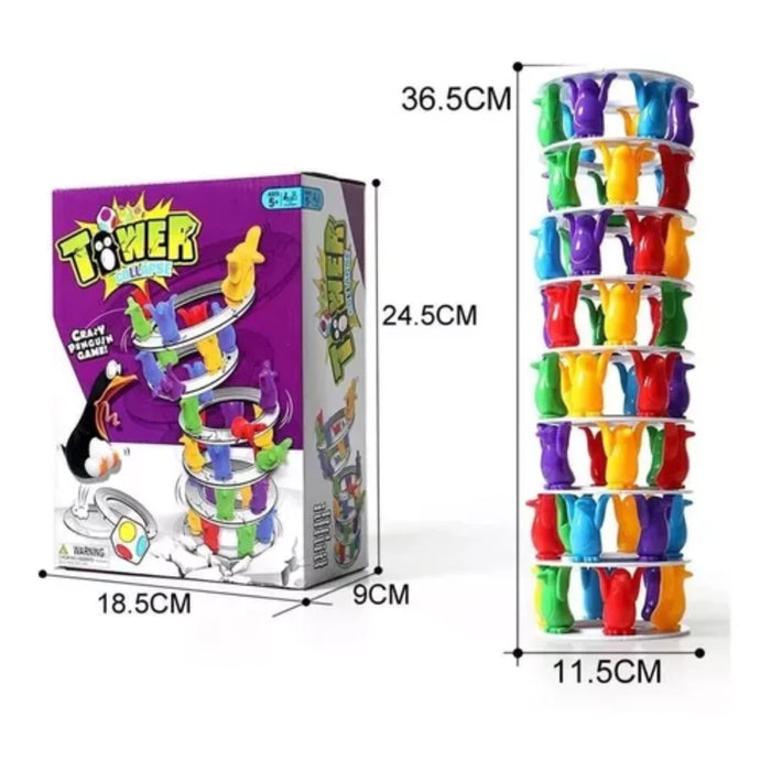 Penguin Tower Collapse Juego De Equilibrio Juego De Mesa