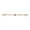 Perchero Colgador Para Pared De Fierro Dorado 5 Ganchos