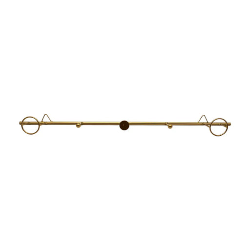 Perchero Colgador Para Pared De Fierro Dorado 5 Ganchos - Fliperex