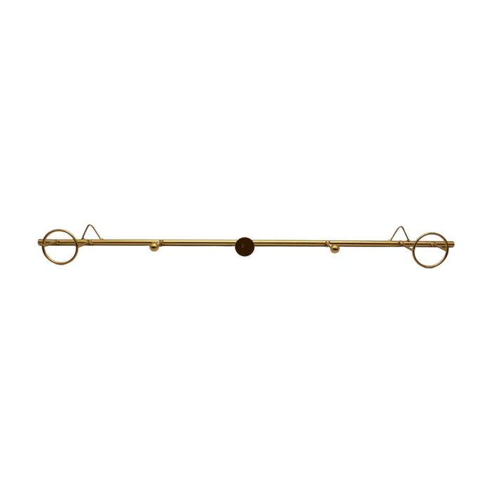 Perchero Colgador Para Pared De Fierro Dorado 5 Ganchos - Fliperex
