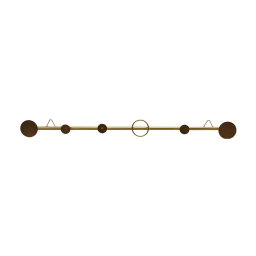 Perchero Colgador Para Pared De Fierro Dorado 6 Ganchos - Fliperex