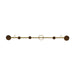 Perchero Colgador Para Pared De Fierro Dorado 6 Ganchos - Fliperex