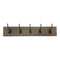 Perchero De Pared Colgador Vintage 5 Ganchos Dobles Café