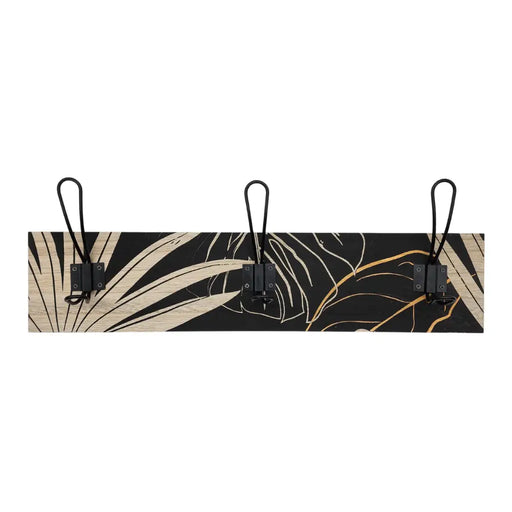 Perchero De Pared Con 3 Perchas Dobles Madera Diseño - Fliperex