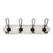 Perchero De Pared Colgador Vintage 4 Ganchos Dobles Blanco