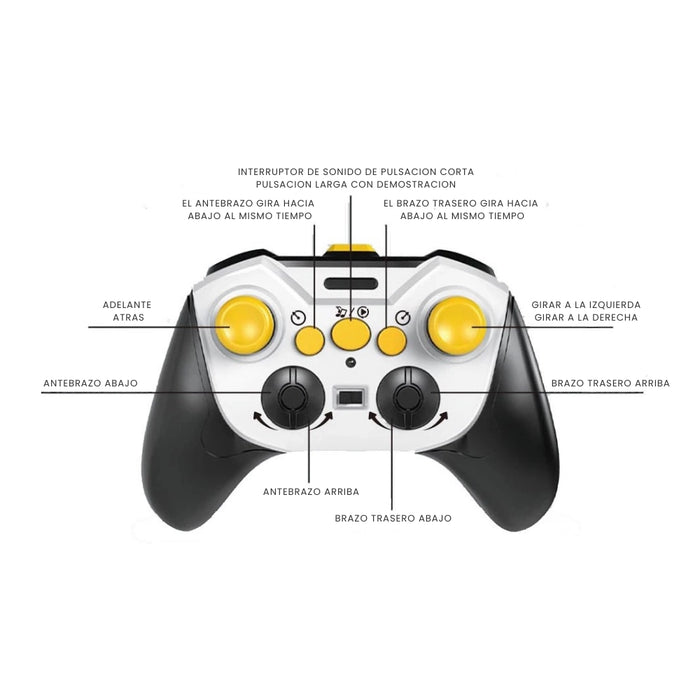 Perro Robot a Control Remoto RC Juguete Con Luces Y Sonido