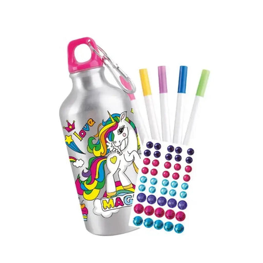 Pinta y Decora Tu Propia Botella De Agua Regalo Para Niñas - Fliperex