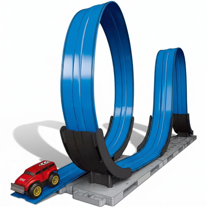 Pista De Autos Loop Con Auto Y Accesorios Infantil