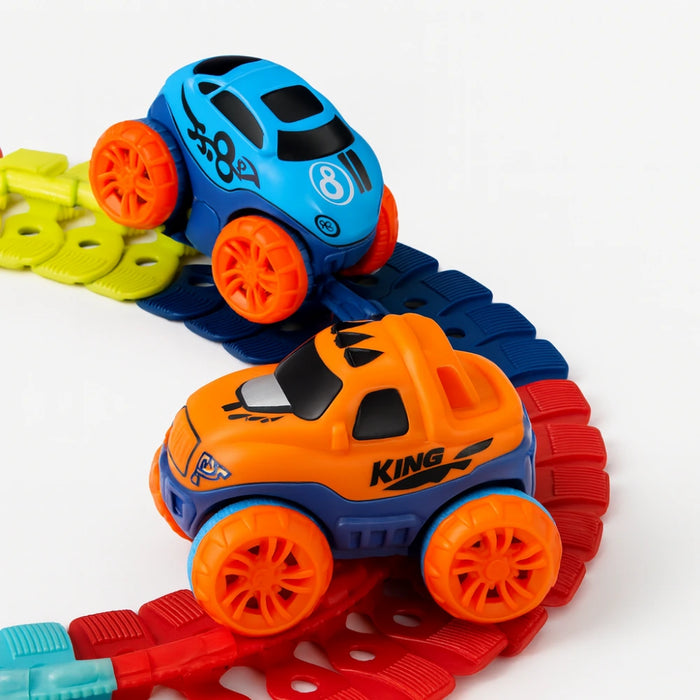 Pista De Carreras Flexible Armable Con Auto Juguete Infantil