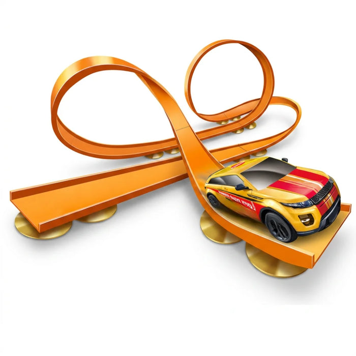 Pista Flexible De Autos Con Ventosas Y Loop 360 Para Niños