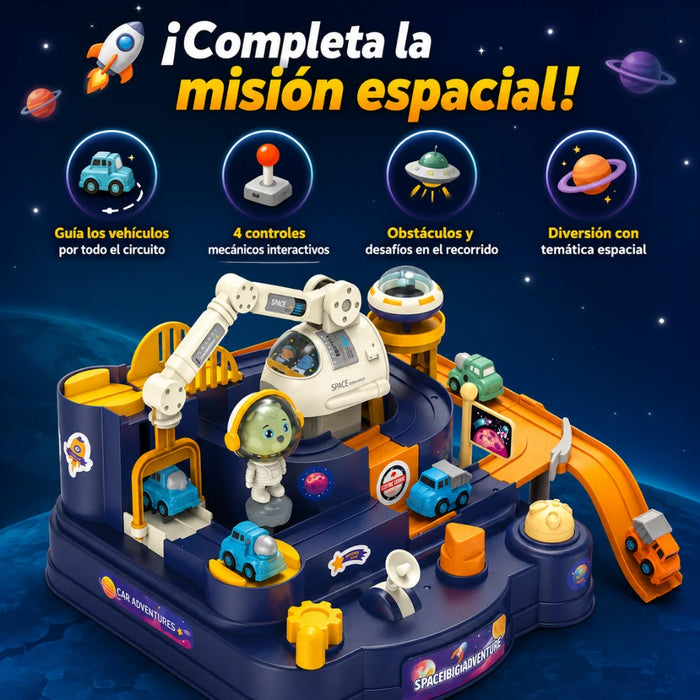 Pista Laberinto Espacial Mecánica Para Autitos Fliperex