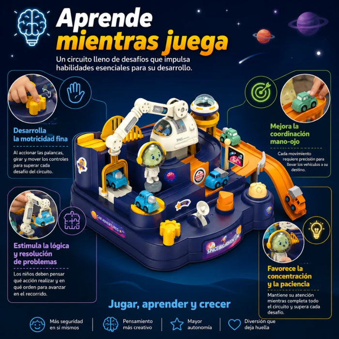 Pista Laberinto Espacial Mecánica Para Autitos Fliperex