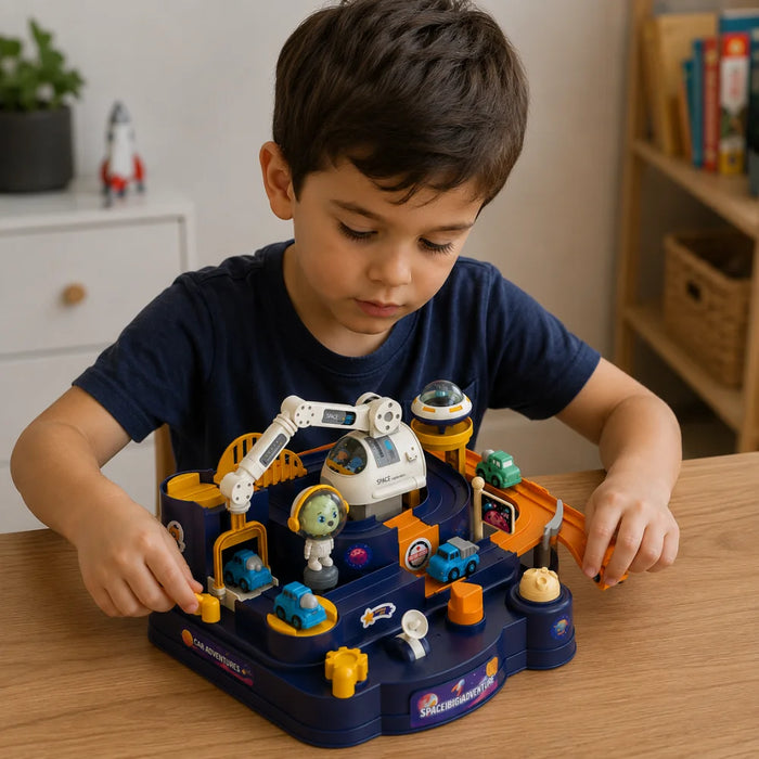 Pista Laberinto Espacial Mecánica Para Autitos Fliperex