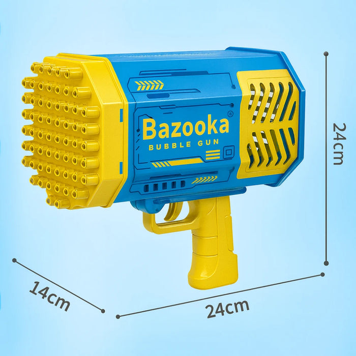 Pistola De Burbujas Bazooka Bubble Gun Juguete Con Luces Led