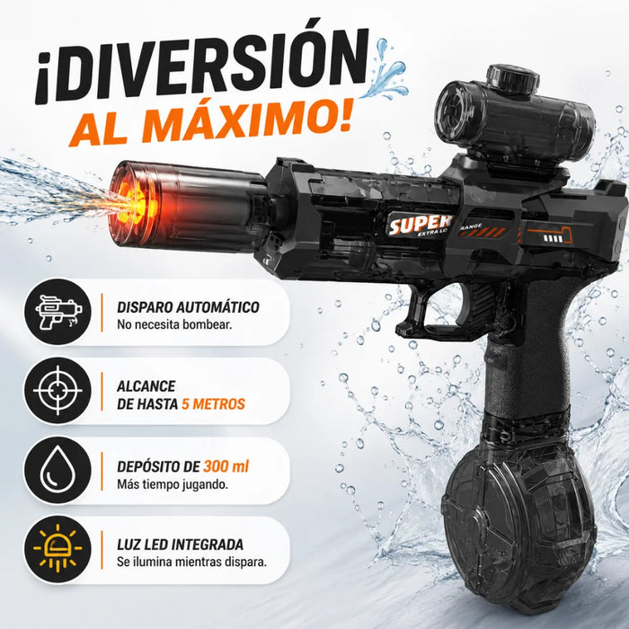 Pistola de Agua Electrica Automatica Alta Potencia Luz Led