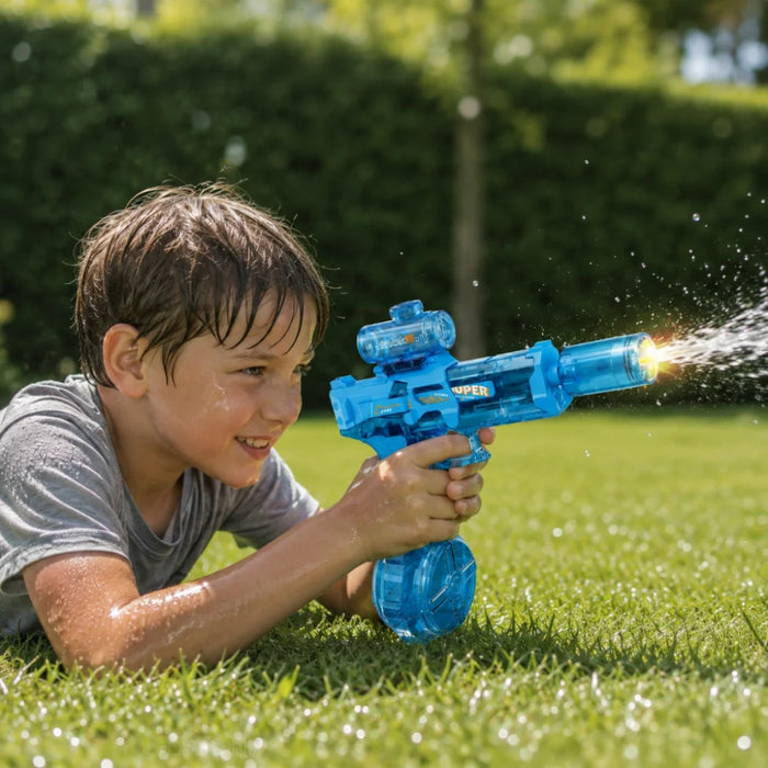 Pistola de Agua Electrica Automatica Alta Potencia Luz Led