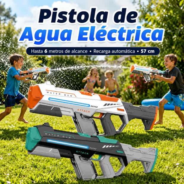 Pistola de Agua Electrica Automatica Alta Presion Recargable