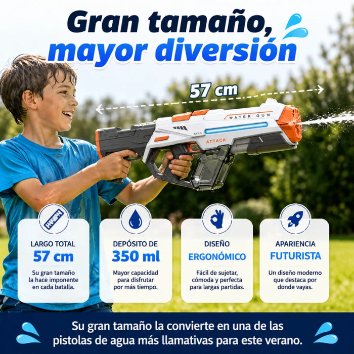 Pistola de Agua Electrica Automatica Alta Presion Recargable