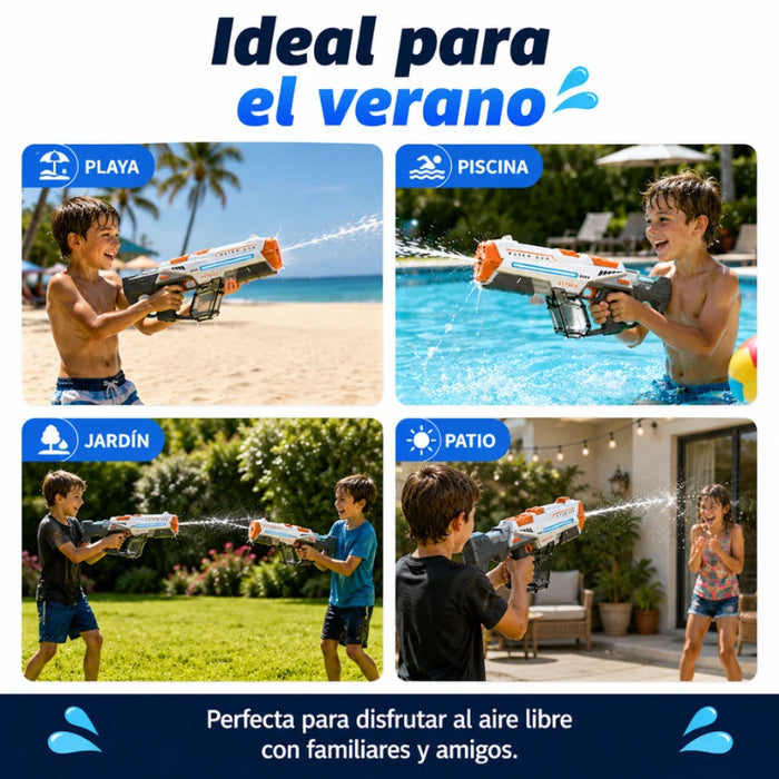 Pistola de Agua Electrica Automatica Alta Presion Recargable