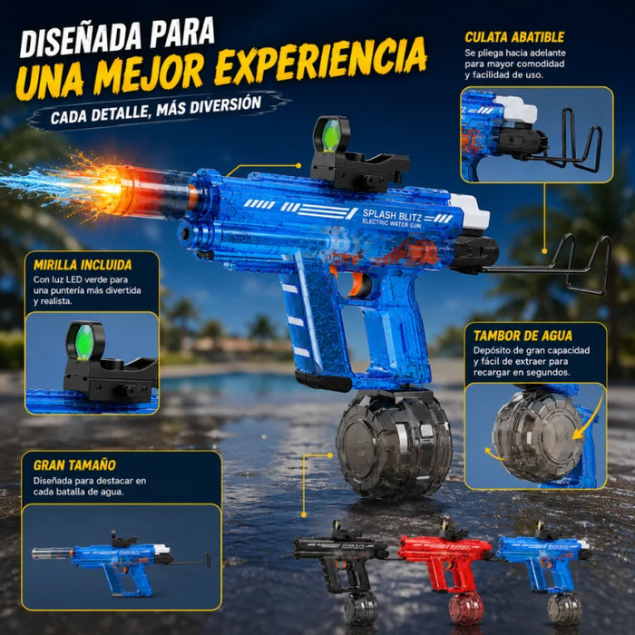 Pistola de Agua Uzi Electrica Automatica Alta Potencia