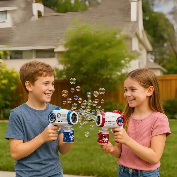 Pistola de Burbujas Automatica Diseño Astronauta Infantil