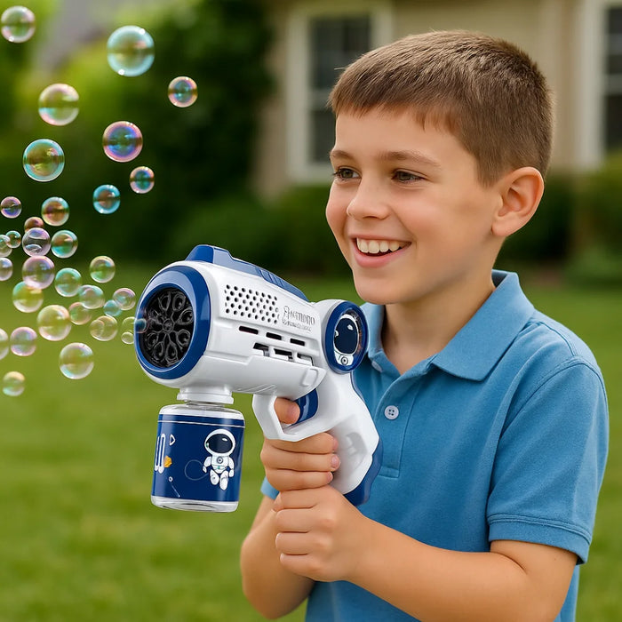 Pistola de Burbujas Automatica Diseño Astronauta Infantil