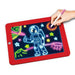 Pizarra Mágica De Dibujo Luz Led Pizarra Niños Con Laminas - Fliperex