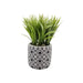 Planta Artificial Macetero Cerámica Vintage Plantita Verde - Fliperex