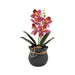 Planta Artificial Orquidea Decorativa Rosada Maceta Resina - Fliperex
