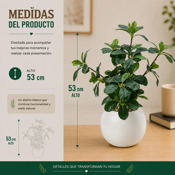 Planta Artificial Ficus Decorativa Maceta Decoracion Hogar