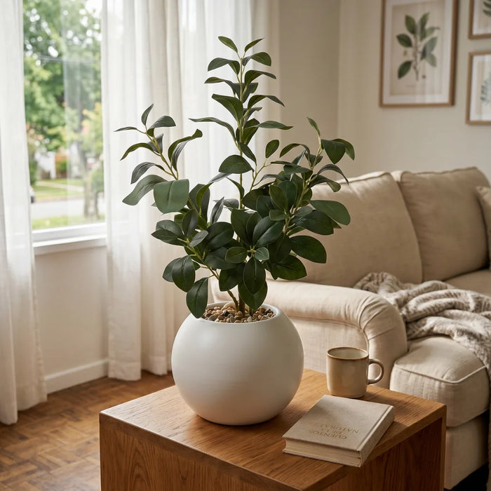 Planta Artificial Ficus Decorativa Maceta Decoracion Hogar